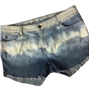 Eddie Bauer Women’s Specialty Dyed Ombré Frayed Hem Denim Cut Off Shorts SALE